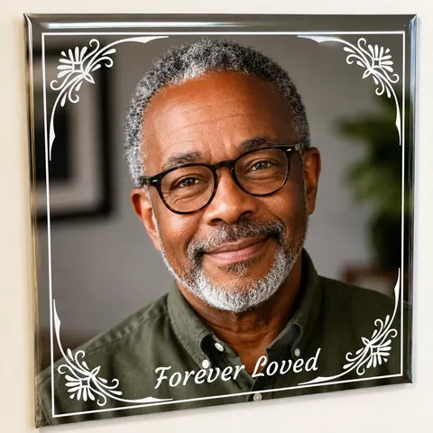 Memorial Magnets - Forever Loved - Vintage